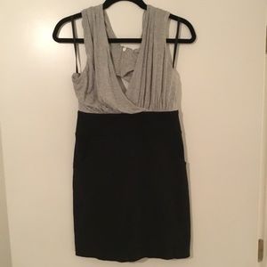 LaRok Black and Grey Mini Dress Sz M